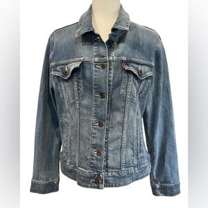 Women’s Levi Strauss & Co. Blue Denim Trucker Jacket Size XL
